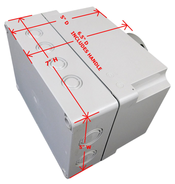 UL508 Equipment Disconnect Switch, 40A, Nema 4X, DS40LC-W-UL