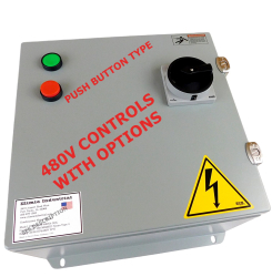 480V Enclosed Starters w/Disconnect, 480V Controls, Nema 4 Steel